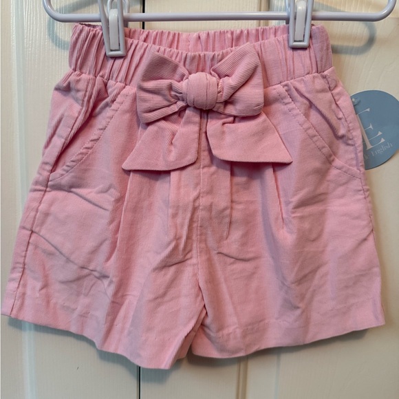 Little English Pink Bow Accent Shorts - Picture 1 of 4